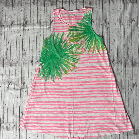 Lilly Pulitzer Other - Lilly Pulitzer Womens Whitney Coverup Coral Reef Gone Coconuts Dress Size XXS